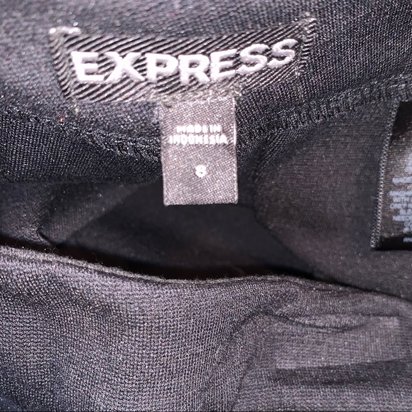 Express Black Soft Pleated Knit Skirt - Picture 3 of 4